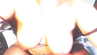 BBW amateur Latin babe anal masturbate