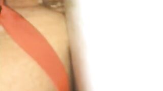 Cummy Hole Penetrated by a Skinny Sex Toy 3