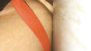 Cummy Hole Penetrated by a Skinny Sex Toy 3