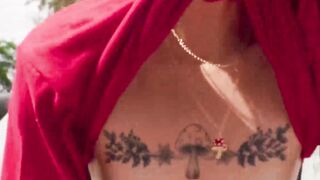 Teen Shrooms Q bounces off my cock so hard while fucking her
