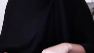Cheating Arab wife Victoria June slobbers all over my erect cock while I smash her