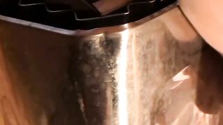 Skyler Dallon beats his massive meat to let his juicy load of cum out