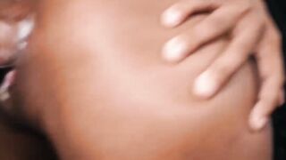 Ebony teen Eden West is so wet while hung daddy fucks her deeply