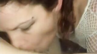 Freaky Amateur Ex-GF Creampied in Pantyhose