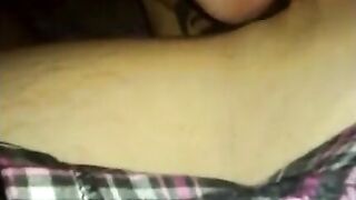 Freaky Amateur Ex-GF Creampied in Pantyhose