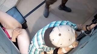 Horny Busty MILF Lets Fly her Tits