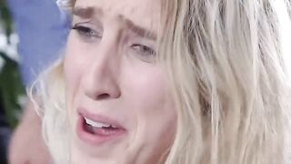 Blonde scammer tied up and fucked