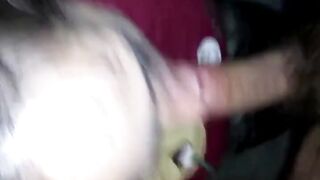 Slut Gives an Amateur Deep-Throat Blowjob POV-Style