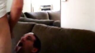 Neighbor's Big Cock Blowjob and Facial