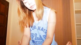 Hot Thai teen has to suck and fuck a BWC