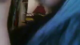 Blonde with Big Fake Tits on Webcam