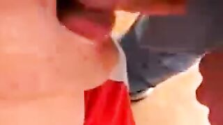 Twink's Amateur Blowjob Bukkake