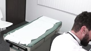 Gorgeous Dakota Lovell gets his ass an personal injection from horny doctor Chris Dam