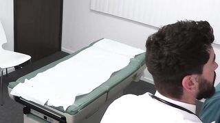 Gorgeous Dakota Lovell gets his ass an personal injection from horny doctor Chris Dam