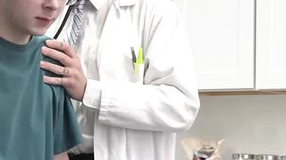 Gorgeous Dakota Lovell gets his ass an personal injection from horny doctor Chris Dam