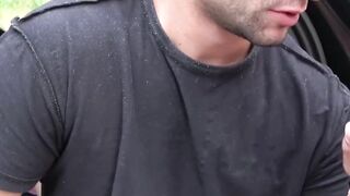 Sweet babe Kizzy Sixx sucks bisexual BFs hot friends cock