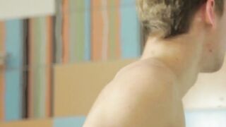 Two cute horny twinks take a hardcore bareback bath together