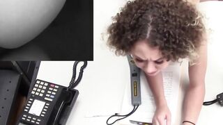 Curly shoplifter Allie Addison doggystyle fucked after BJ