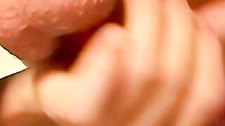 Throbbing cock young emo Lex swallows his warm load solo