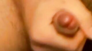 Hairy cock teenager Cristian sprays warm and sticky cum solo