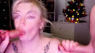 Blonde Bombshell Gets Fucked From Behind While Busy Sucking Dick