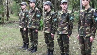 Soldiers suck and fuck themselves like how Officer Jordi Leonard wanted