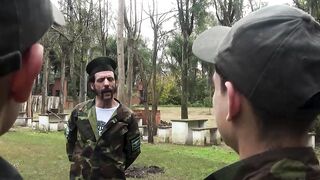 Soldiers suck and fuck themselves like how Officer Jordi Leonard wanted