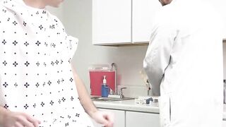 Doctor Marco Napoli personally administers protein dosage to sexy Dakota Lovell with