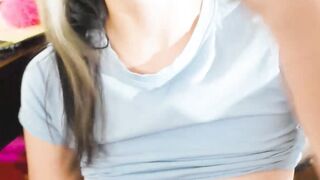 Horny teen Asia Lee titfucks eager study buddys bigcock