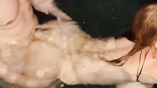 SEX in the SWIMMING POOL by NIGHT BIG TITS ROMANTIC ep1