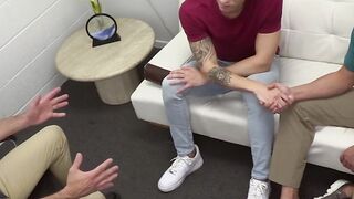 Marco Napoli gives Gabe Bradshaw and Des Irez tight ass a nice fuck