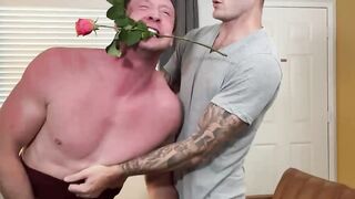 Big dick dude pulls the underwear of guy s and moans