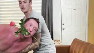Big dick dude pulls the underwear of guy s and moans