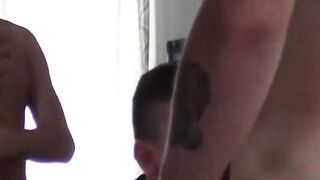 Fraternity bros bang their new slutty recruit