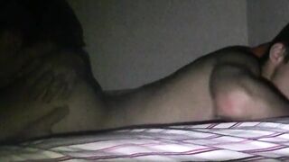 Sleeping twink wakes up with a tongue up his tight ass