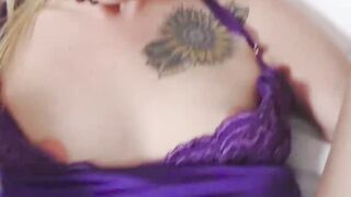 Pretty blonde Kiara Cole moans during hard doggystyle fuck