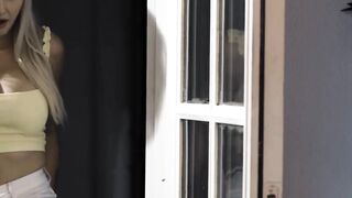 Natural tits brunette Lauren Phillips fucked hard missionary