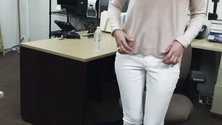 Natural tits hottie fucked hardcore missionary after blowjob