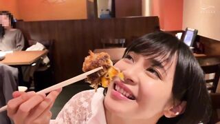 A female college school girl with a adorable face and pretty