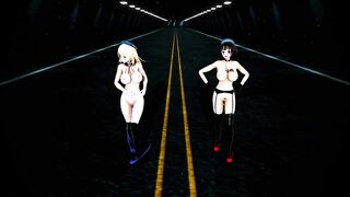 Mmd KanColle Kaohsiung and Atago will make all Man Cum