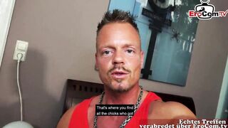 German Sex Agent make casting with older german mom at