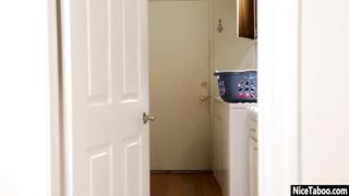Fearless blonde milf Kagney Linn Karter fucks naive thief and