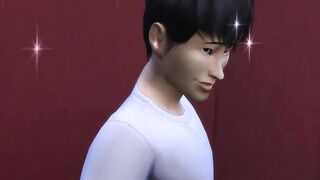 StepSON Catches His Korean Milf Masturbating Inside Front Of The