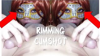 Green eyes bimbo love do anal pleasure with cum into her