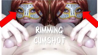 Green eyes bimbo love do anal pleasure with cum into her