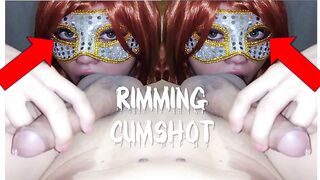 Green eyes bimbo love do anal pleasure with cum into her