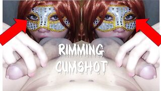 Green eyes bimbo love do anal pleasure with cum into her