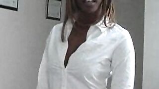 Ebony teen schoolgirl dicked by pervy mature principal