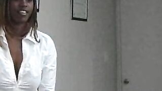 Ebony teen schoolgirl dicked by pervy mature principal