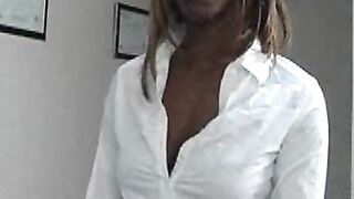 Ebony teen schoolgirl dicked by pervy mature principal
